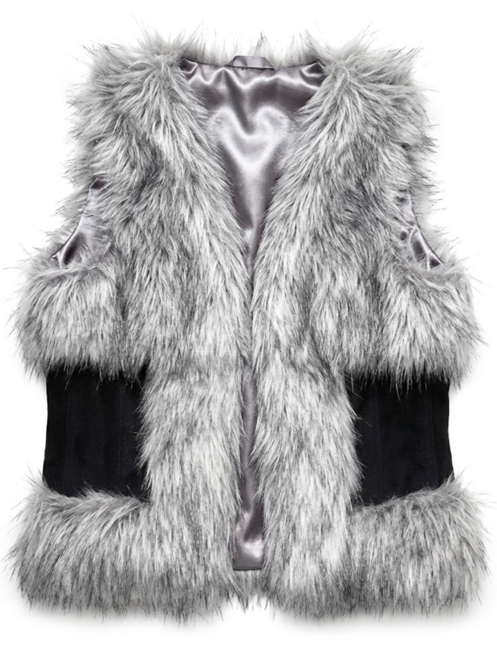 RW&Co - Women's Fur-Trimmed Coat Interior - Size M/L